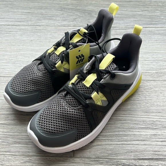 All in Motion Gray Yellow and White Sneakers size 1 - Picture 1 of 8
